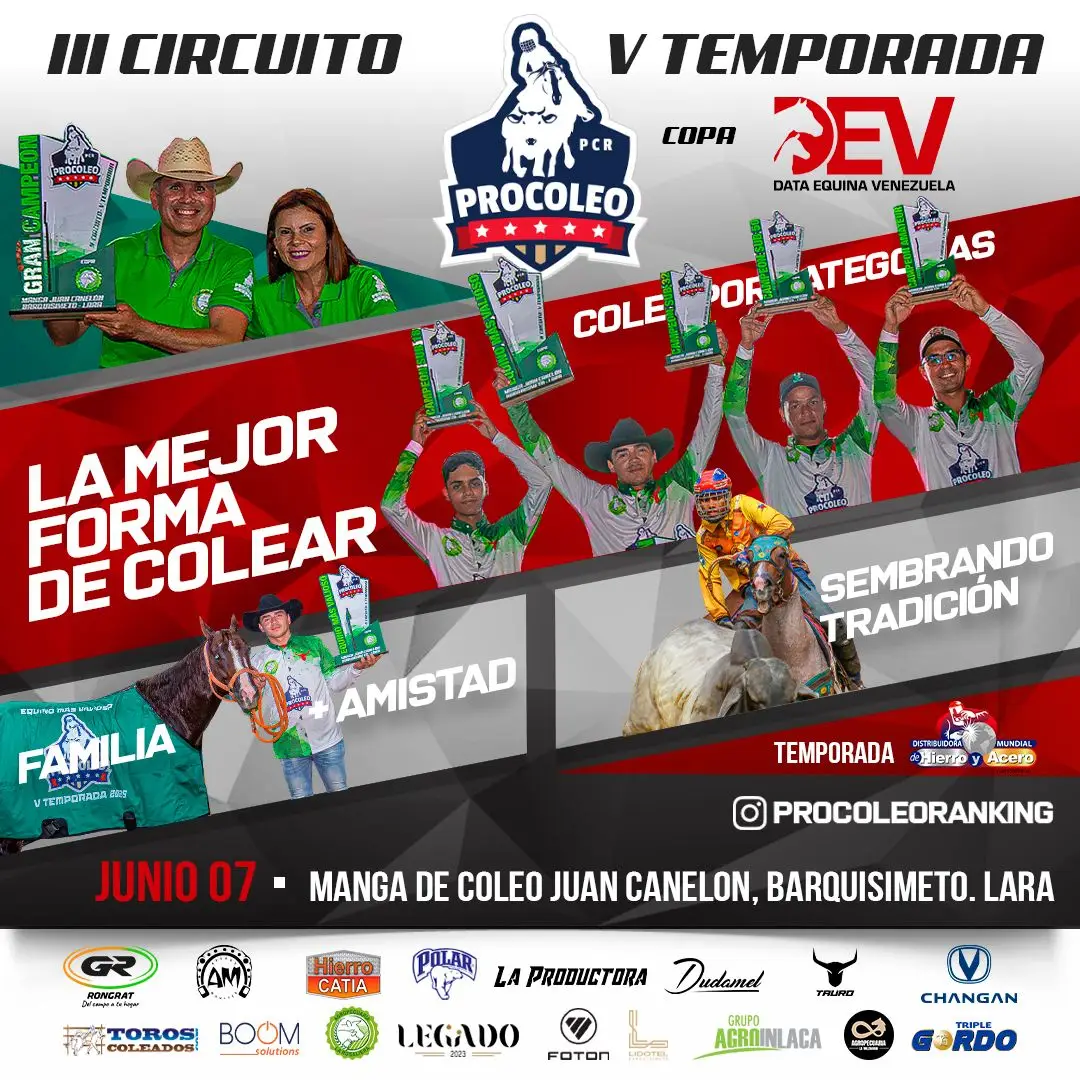 Arrancó el III Circuito! V Temporada ProColeoRanking Copa DEV en Barquisimeto 07 de Junio